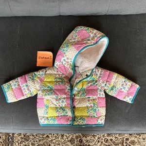 Mini Boden baby girl size 3-6 months coat in excellent condition.